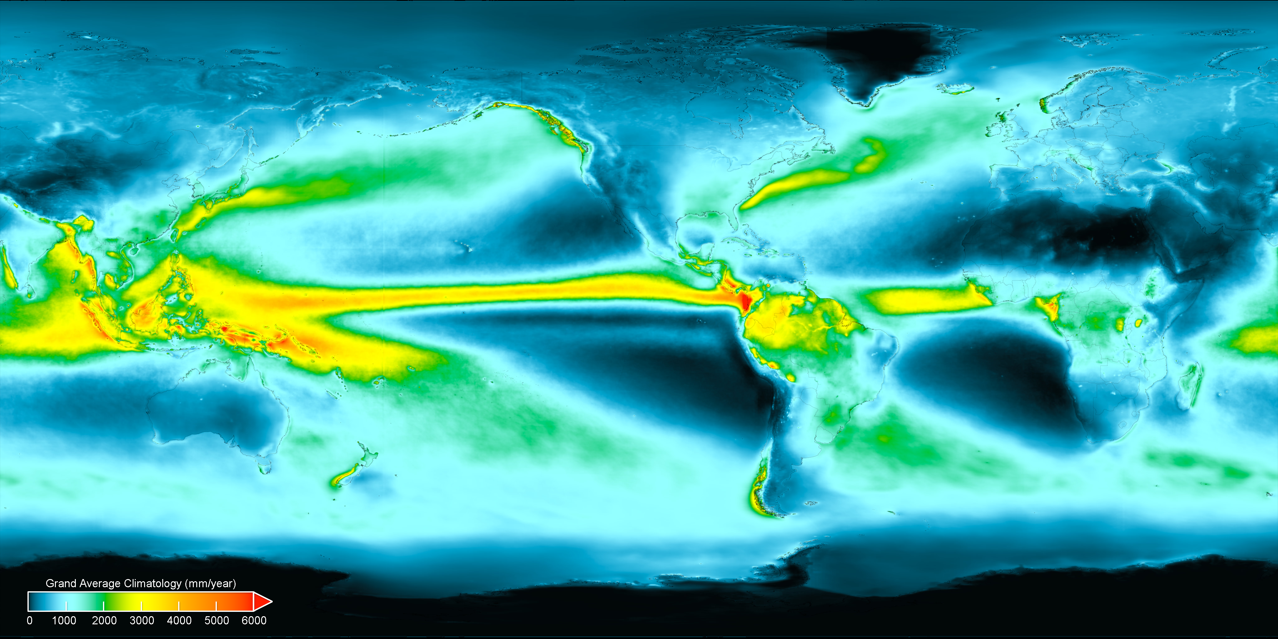 Average Annual Precipitation World Map