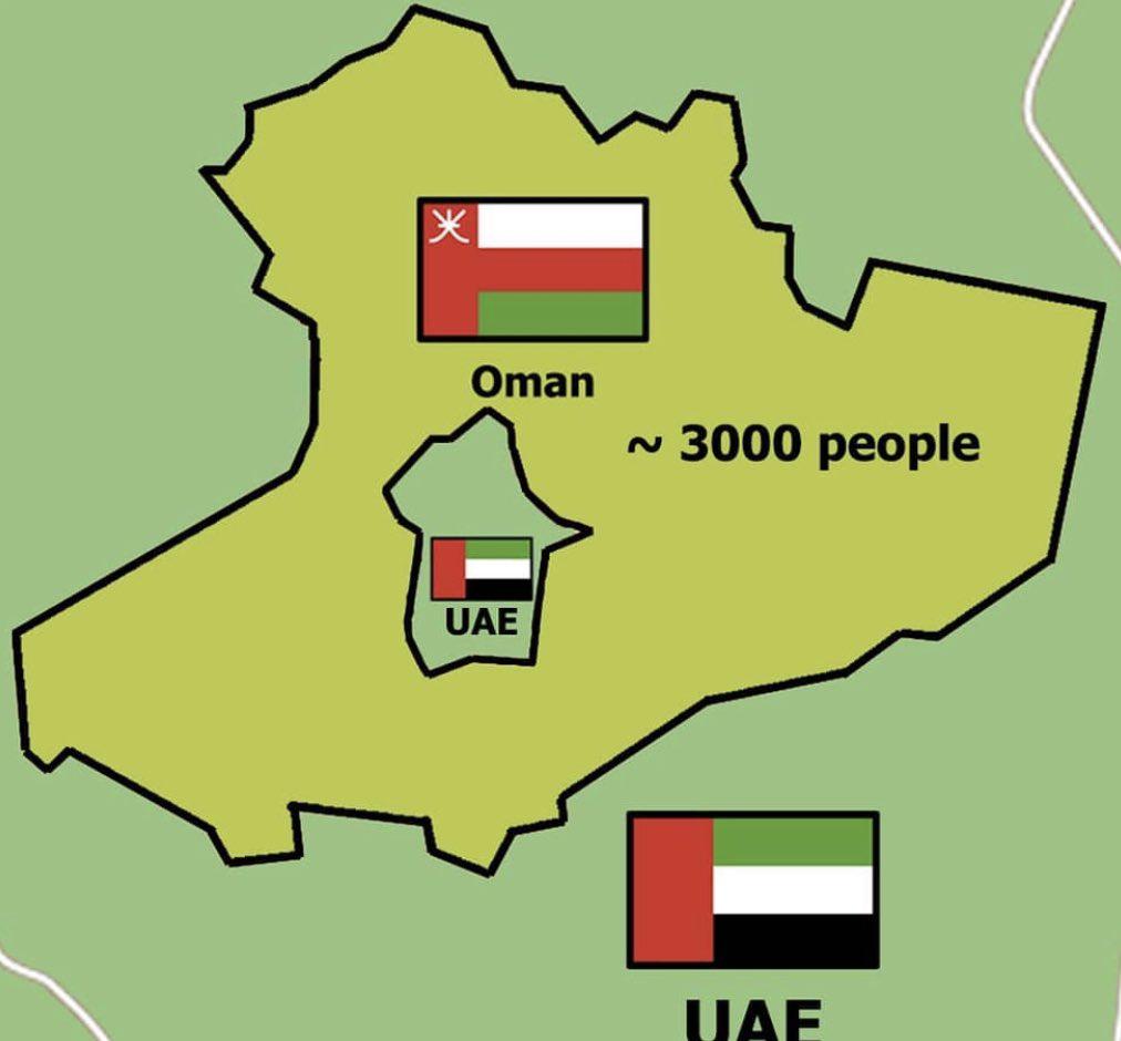 Map of UAE-Oman Donut-shaped Enclave Map of UAE-Oman Donut-shaped Enclave