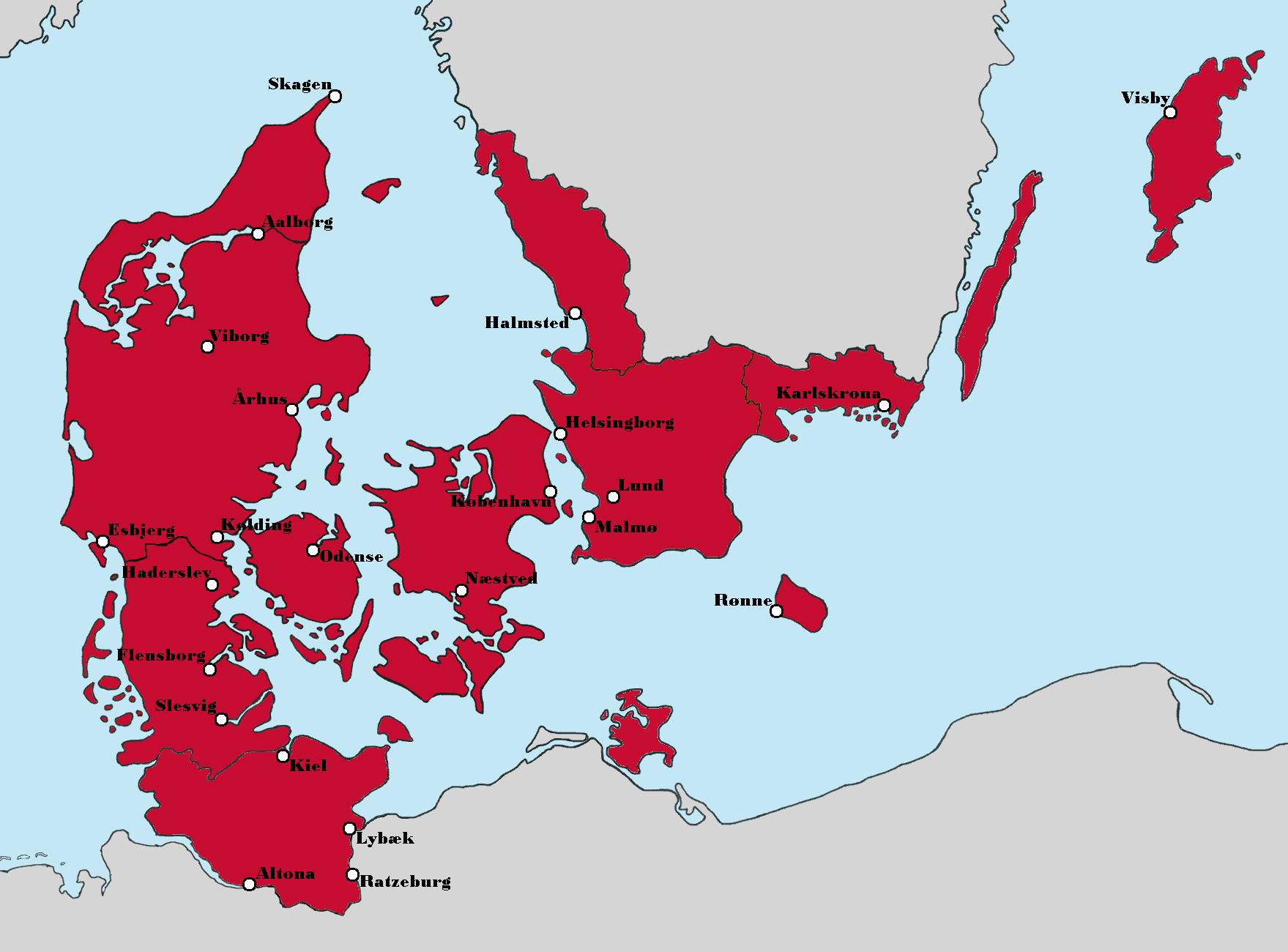 Greater Denmark Alternate History Map Greater Denmark Alternate History Map