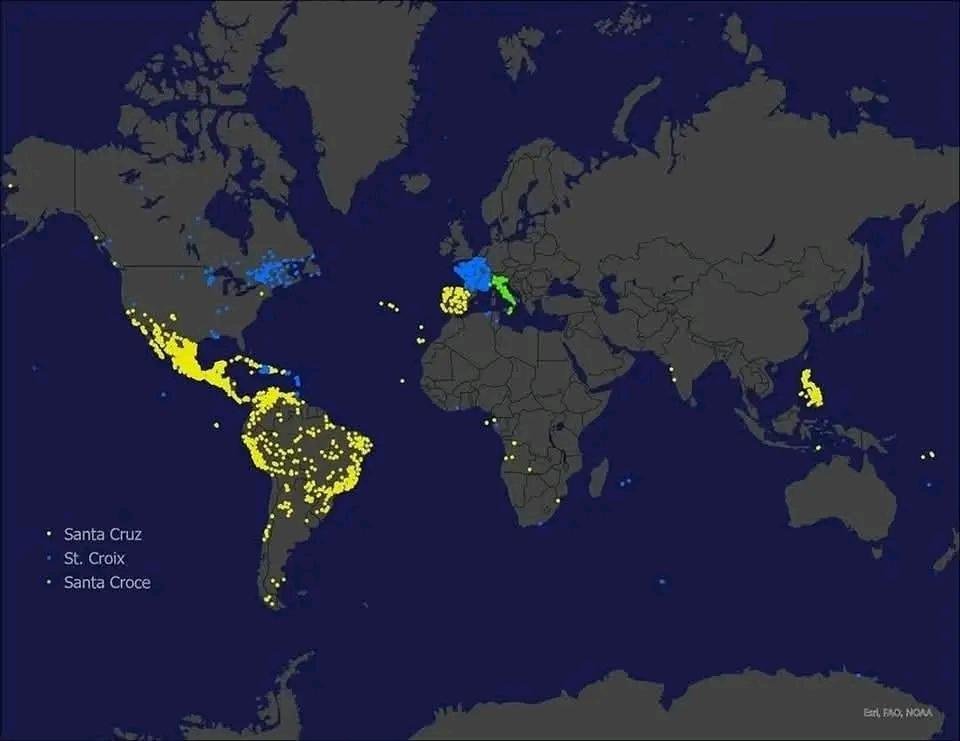 Santa Cruz Locations Map Across the Globe Santa Cruz Locations Map Across the Globe