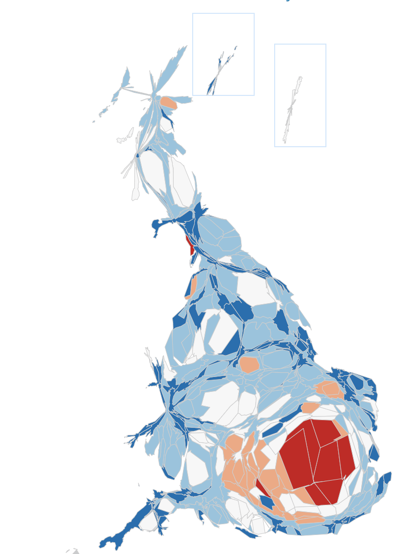 UK Job Pay Distribution Map