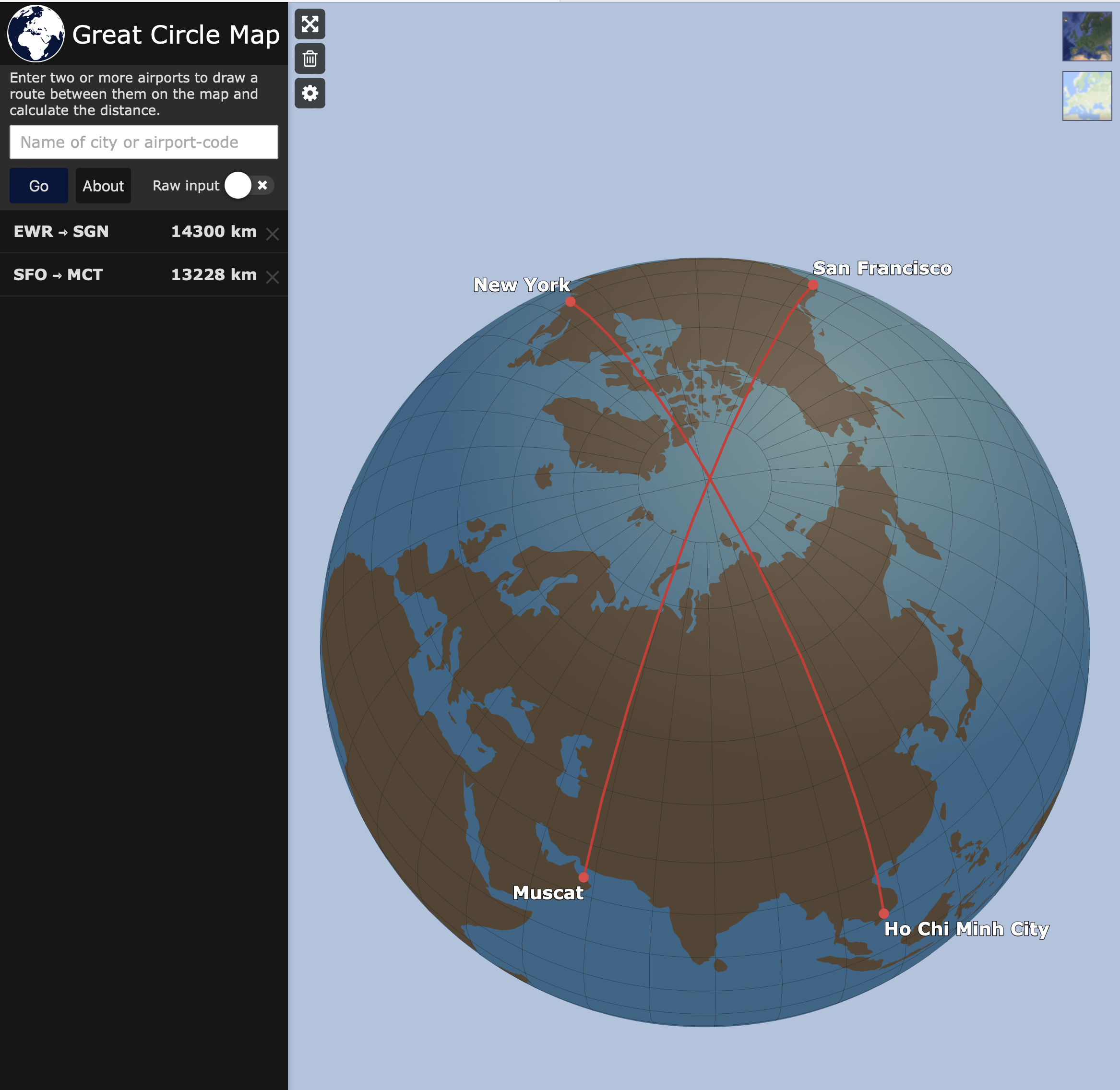 Map of City Pairs Flying Over North Pole Map of City Pairs Flying Over North Pole