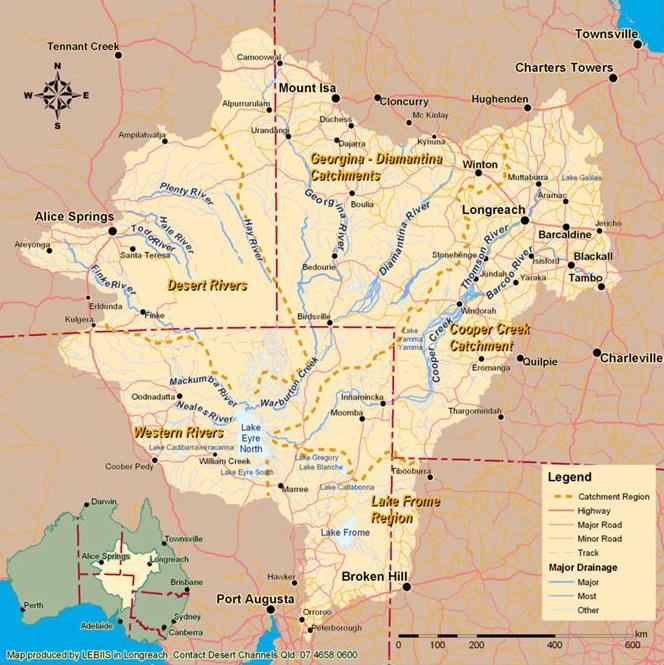 Lake Eyre Basin Map Australia Lake Eyre Basin Map Australia