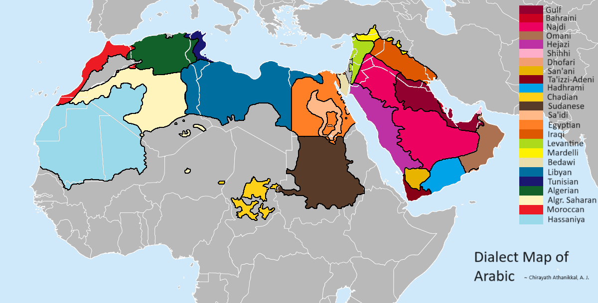 Dialect Map of Arabic Dialect Map of Arabic