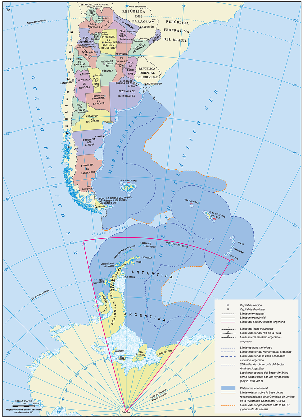 Official Map of the Argentine Republic Official Map of the Argentine Republic