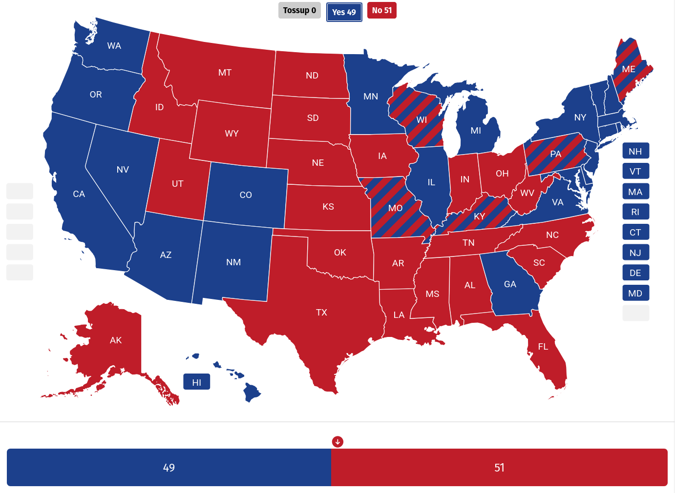 Senate Vote Impact on Epstein Files Map Senate Vote Impact on Epstein Files Map