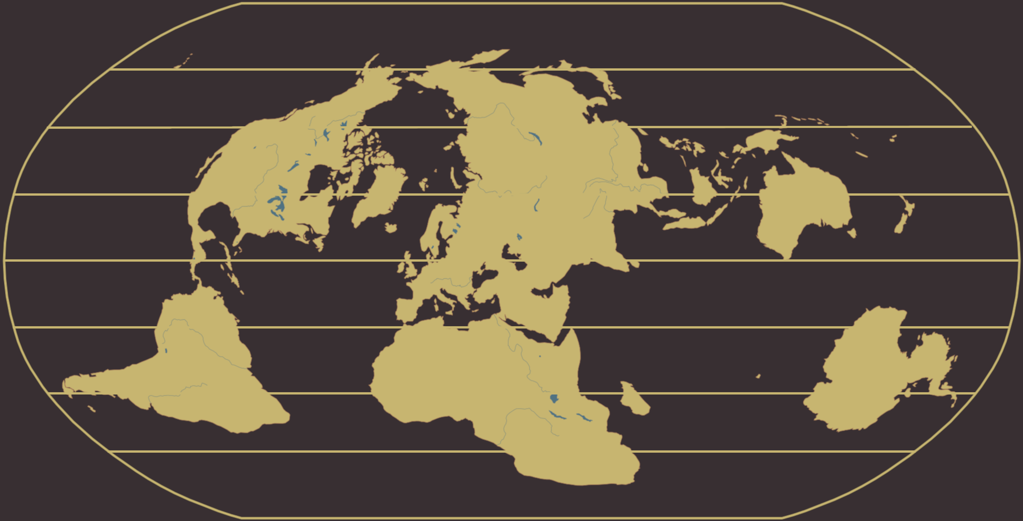Robinson Projection Map with Europe at the Equator Robinson Projection Map with Europe at the Equator