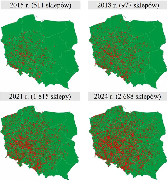 Dino Markets Expansion in Poland Map