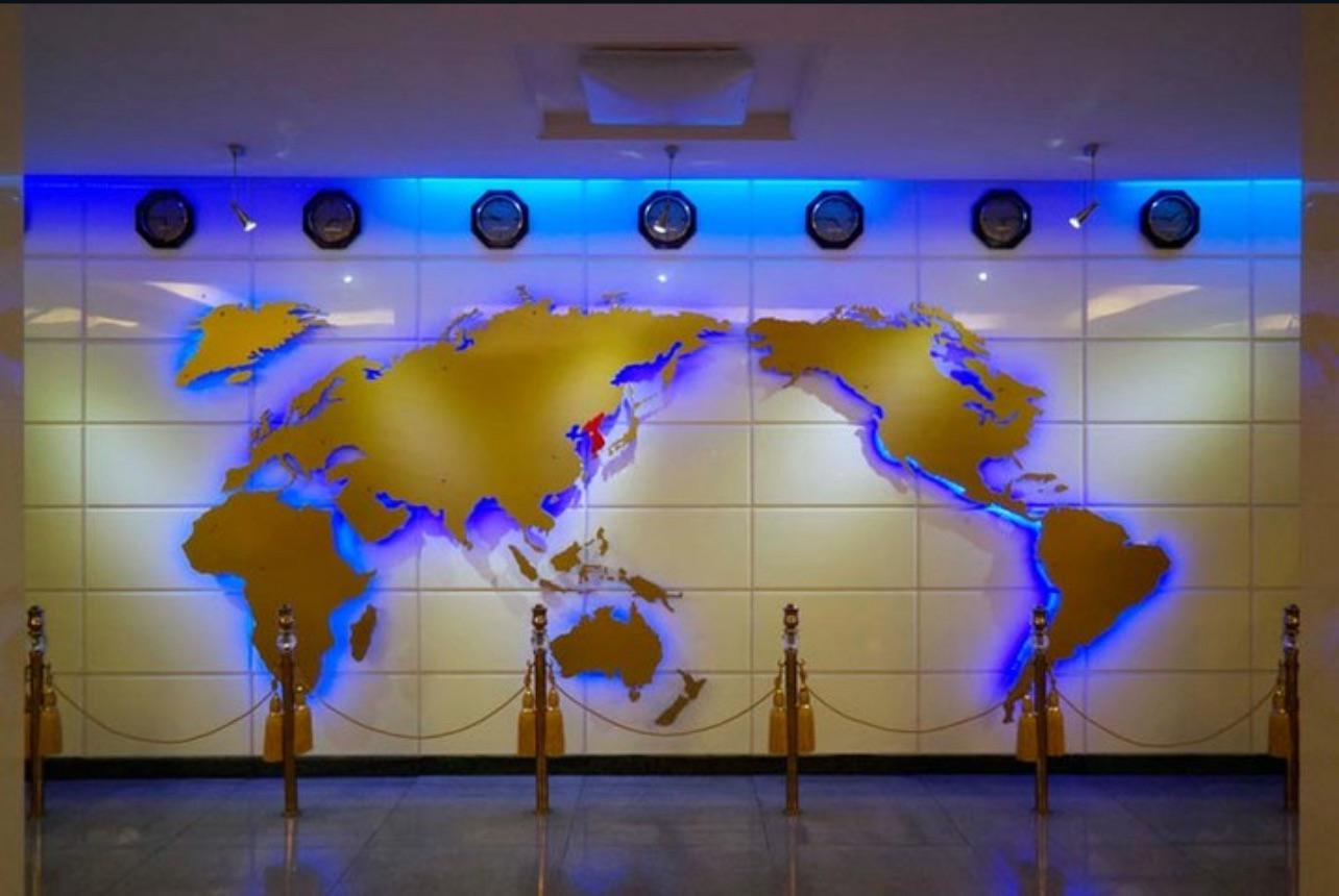 World Map Used in North Korea