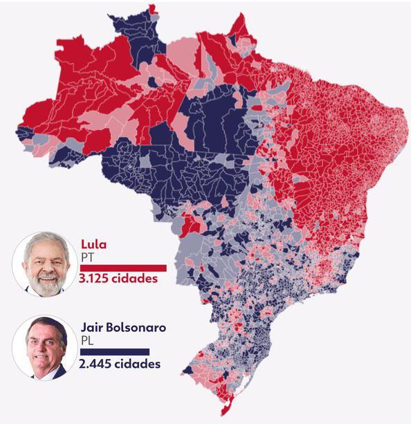 Brazil Presidential Elections 2022 Map by Municipality Brazil Presidential Elections 2022 Map by Municipality