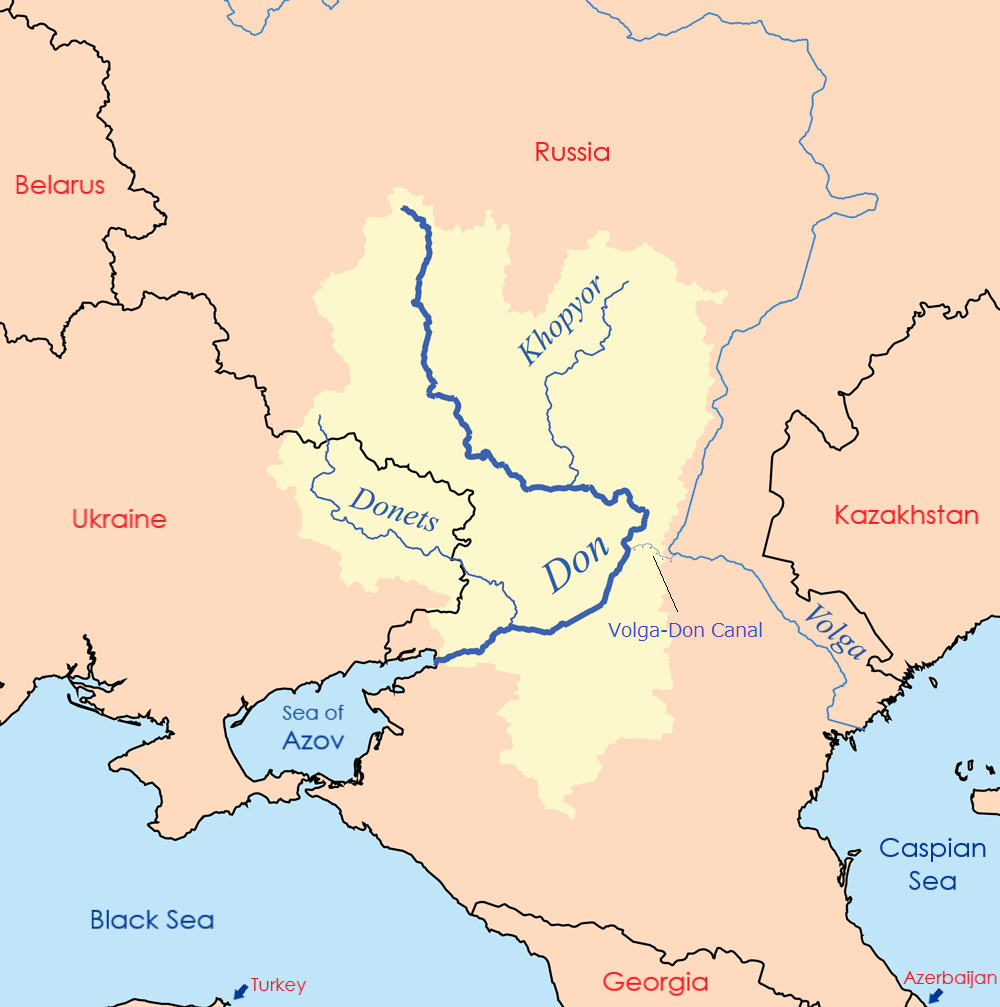 Volga-Don Canal Connection Map Volga-Don Canal Connection Map