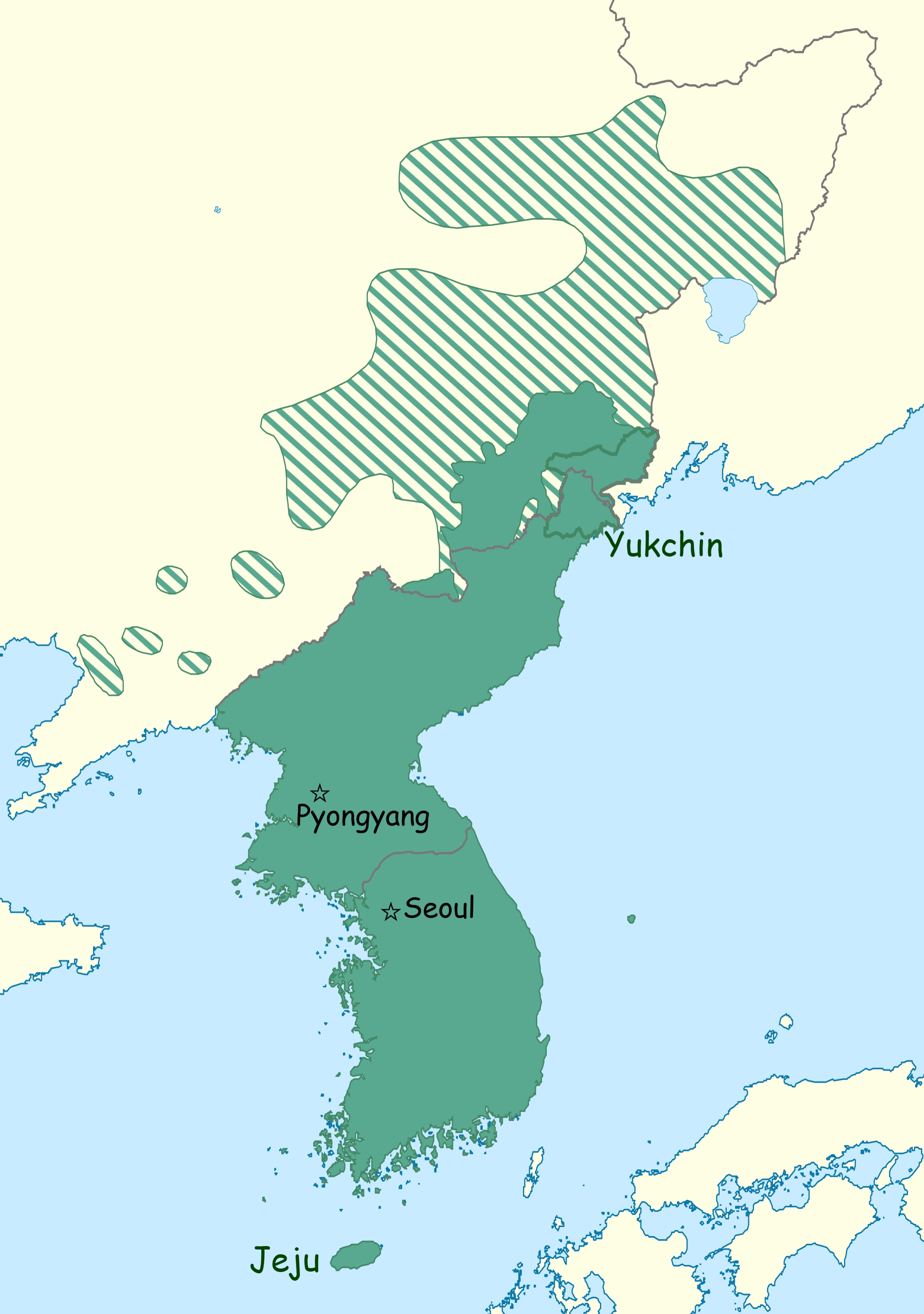 Koreanic Language Family Map Koreanic Language Family Map
