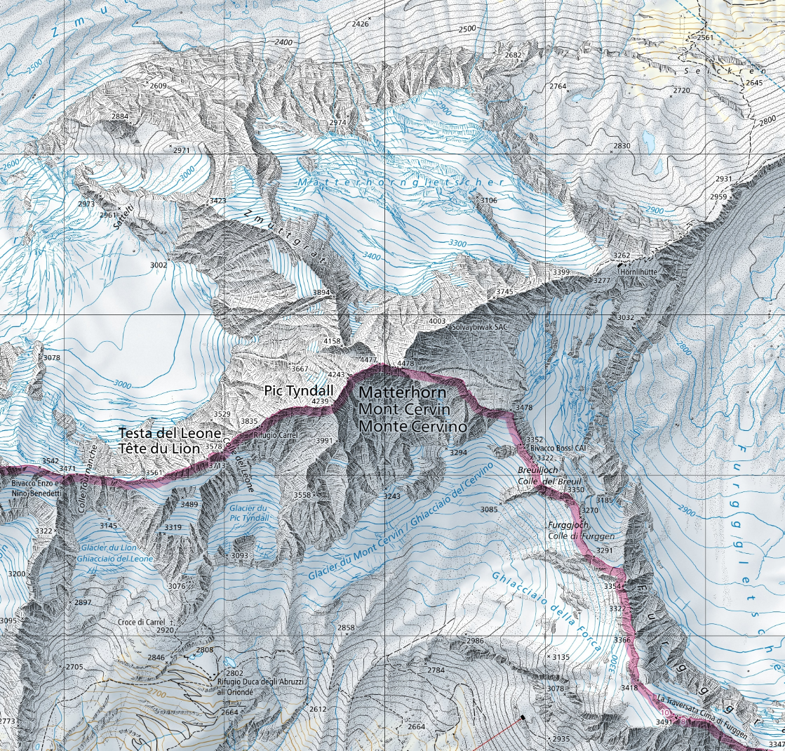 Matterhorn Location Map of Switzerland Matterhorn Location Map of Switzerland