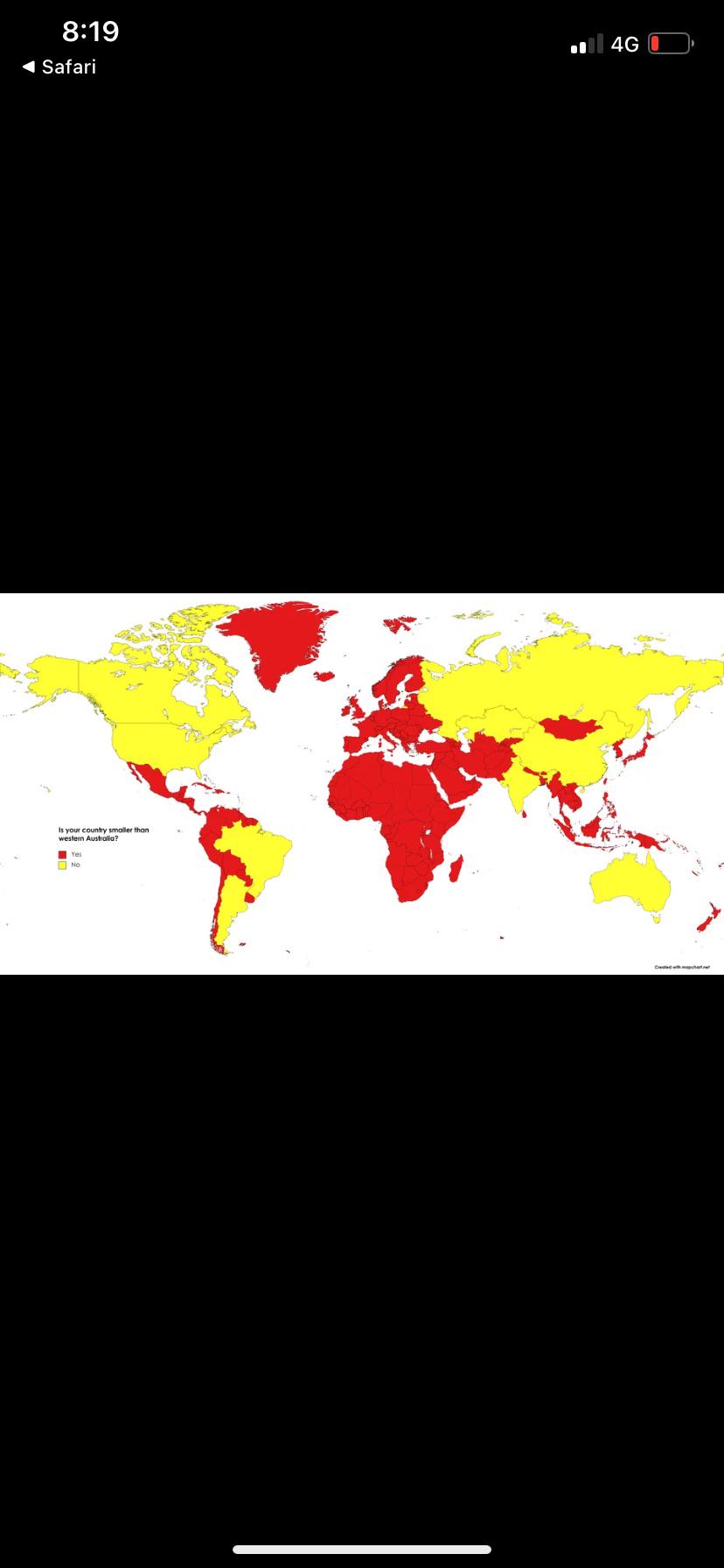 Country Size Comparison Map with Western Australia Country Size Comparison Map with Western Australia
