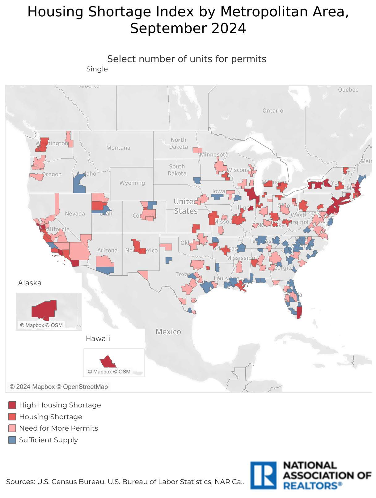 Housing Shortage Index Map Housing Shortage Index Map