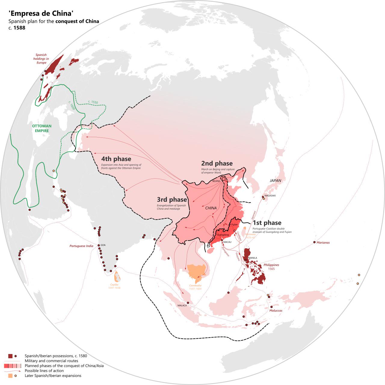 Spain's 1588 Map of Planned Attack on Ottoman Empire Spain's 1588 Map of Planned Attack on Ottoman Empire