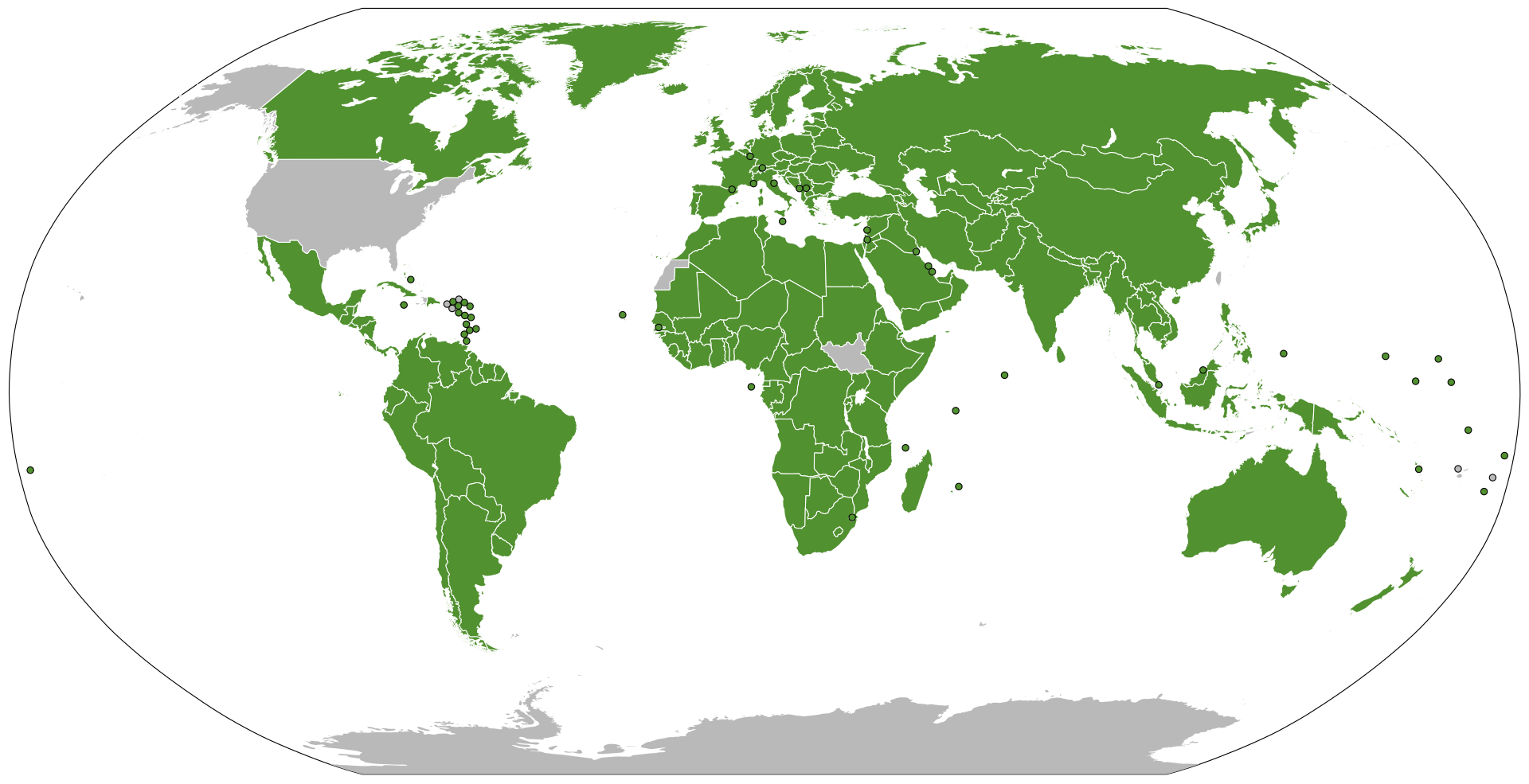 Map of Parties Signed to the Basel Convention Map of Parties Signed to the Basel Convention