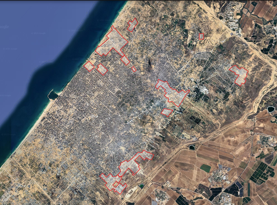 Gaza City Destruction Map of Completely Destroyed Areas Gaza City Destruction Map of Completely Destroyed Areas