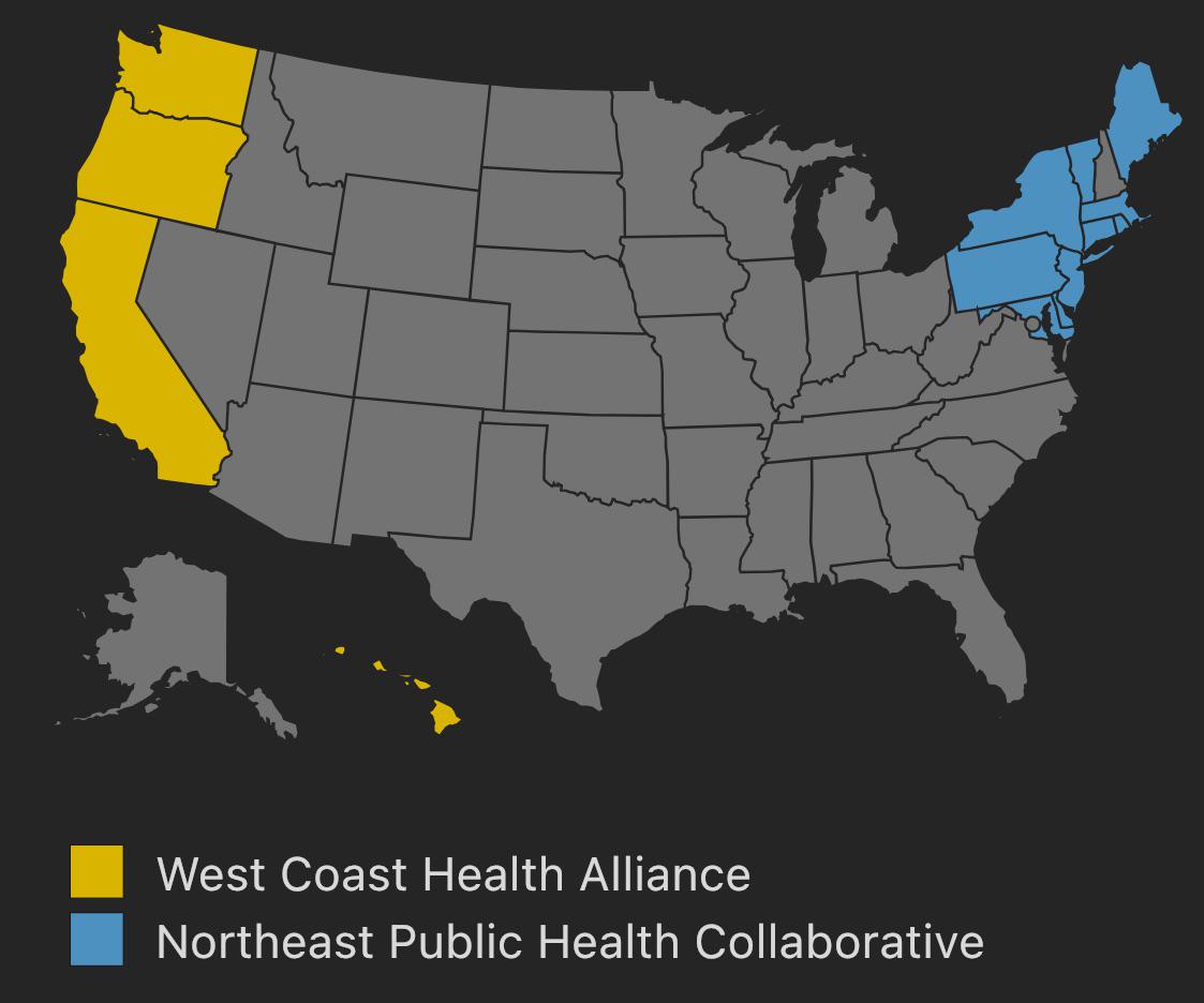 State Alliances Map for Independent Vaccine Mandates State Alliances Map for Independent Vaccine Mandates