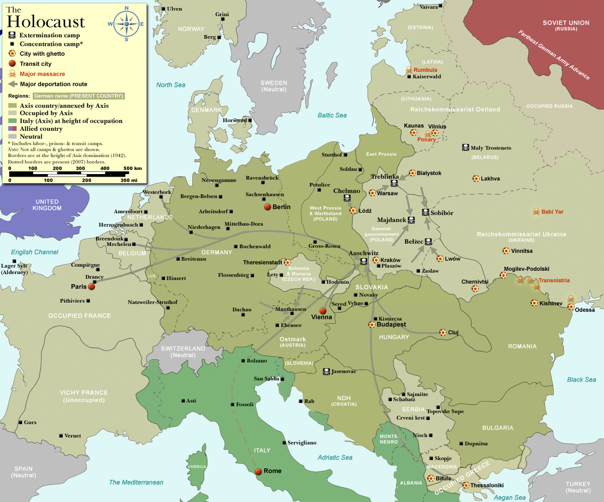 Concentration Camp and Execution Camp Map of Nazi Germany Concentration Camp and Execution Camp Map of Nazi Germany