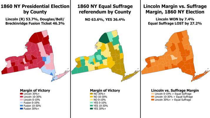 New York Black Suffrage Referendum 1860 Map New York Black Suffrage Referendum 1860 Map