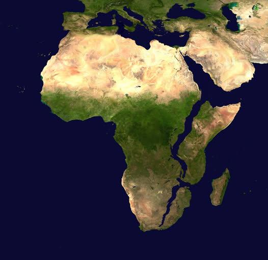 Map of Africa in 10 Million Years Map of Africa in 10 Million Years