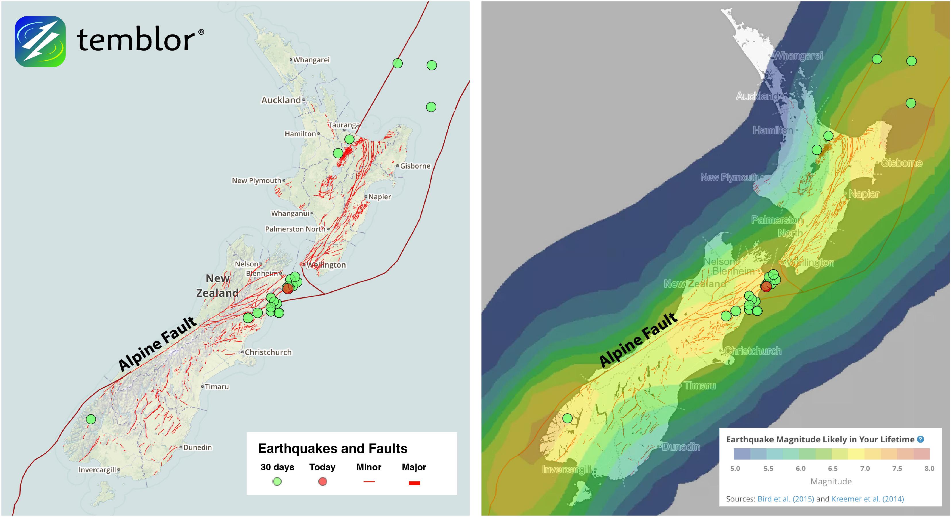 New Zealand Fault Map New Zealand Fault Map