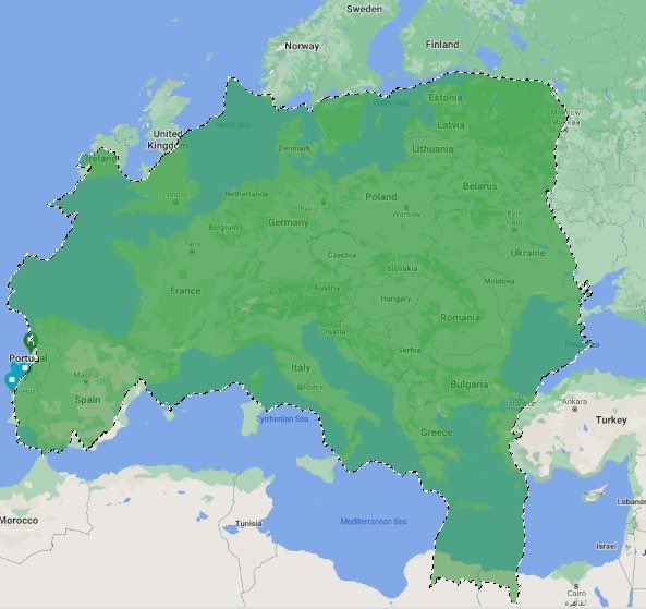 Geographical Map of Brazil in Europe Geographical Map of Brazil in Europe