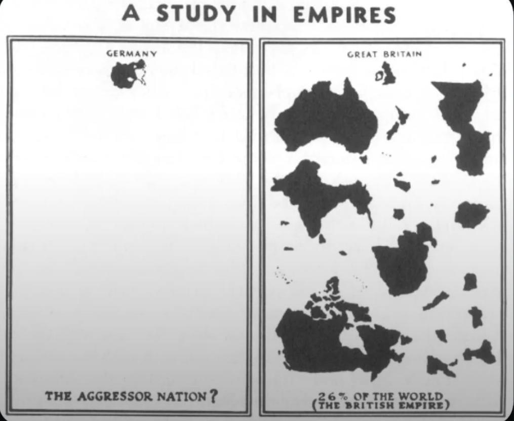 WWII Nazi Propaganda Map of Empires WWII Nazi Propaganda Map of Empires