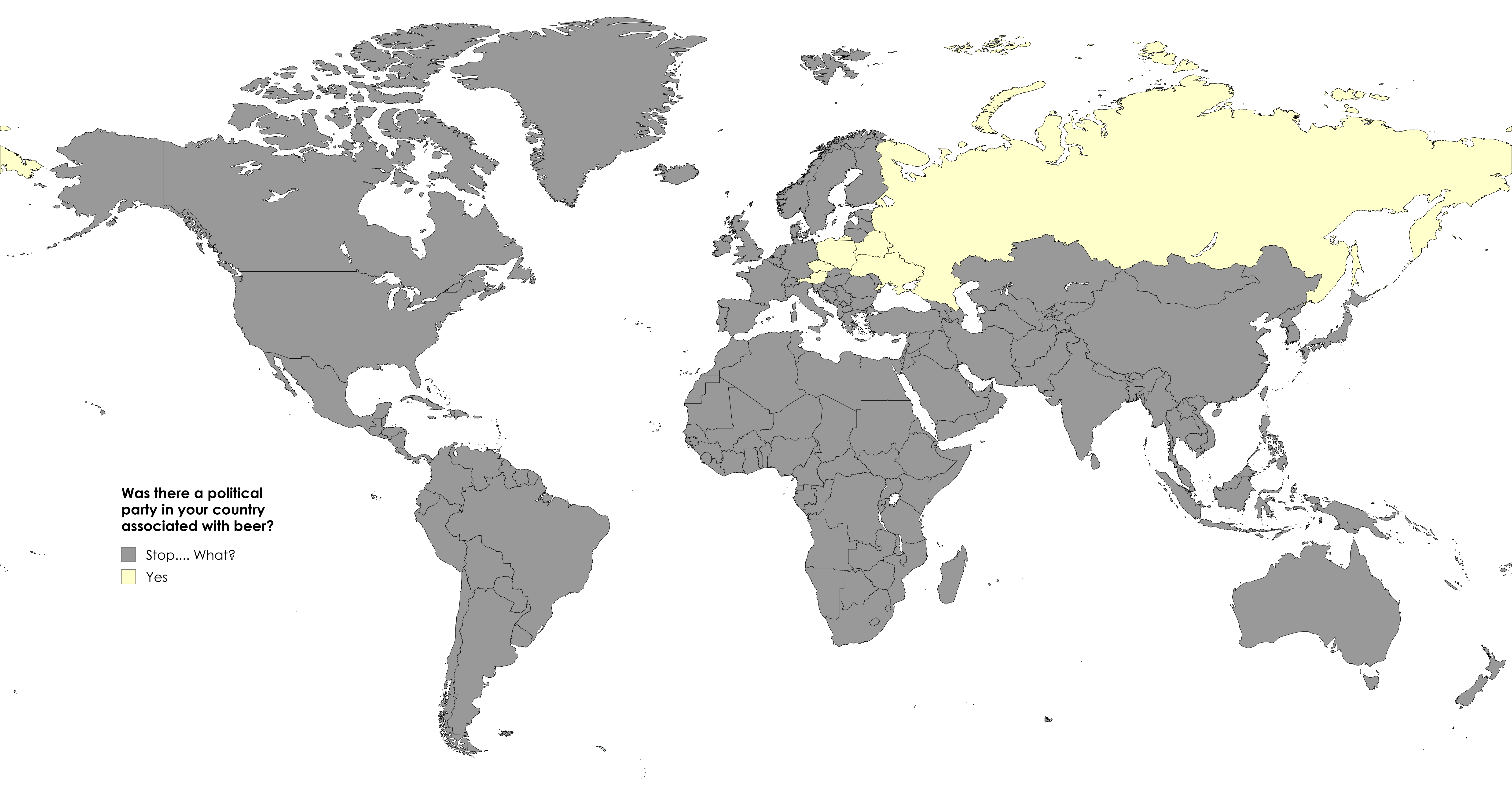Map of Political Parties Associated with Beer Map of Political Parties Associated with Beer