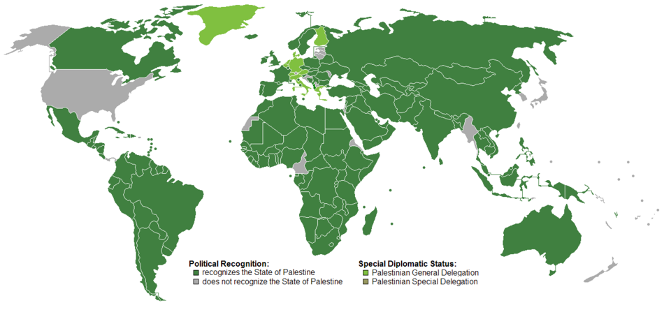 Recognition of the State of Palestine Map Recognition of the State of Palestine Map