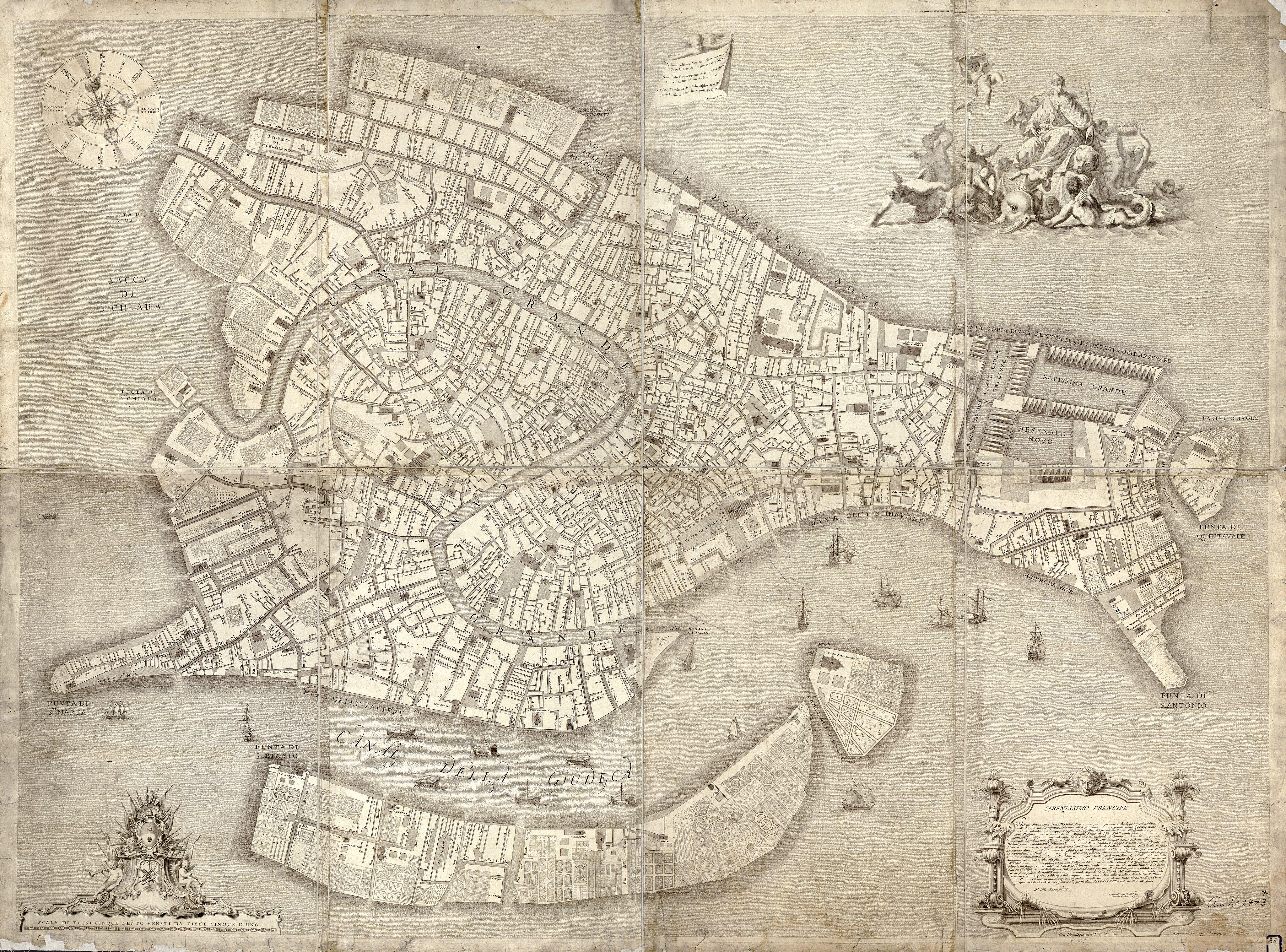Accurate Map of Venice 1729