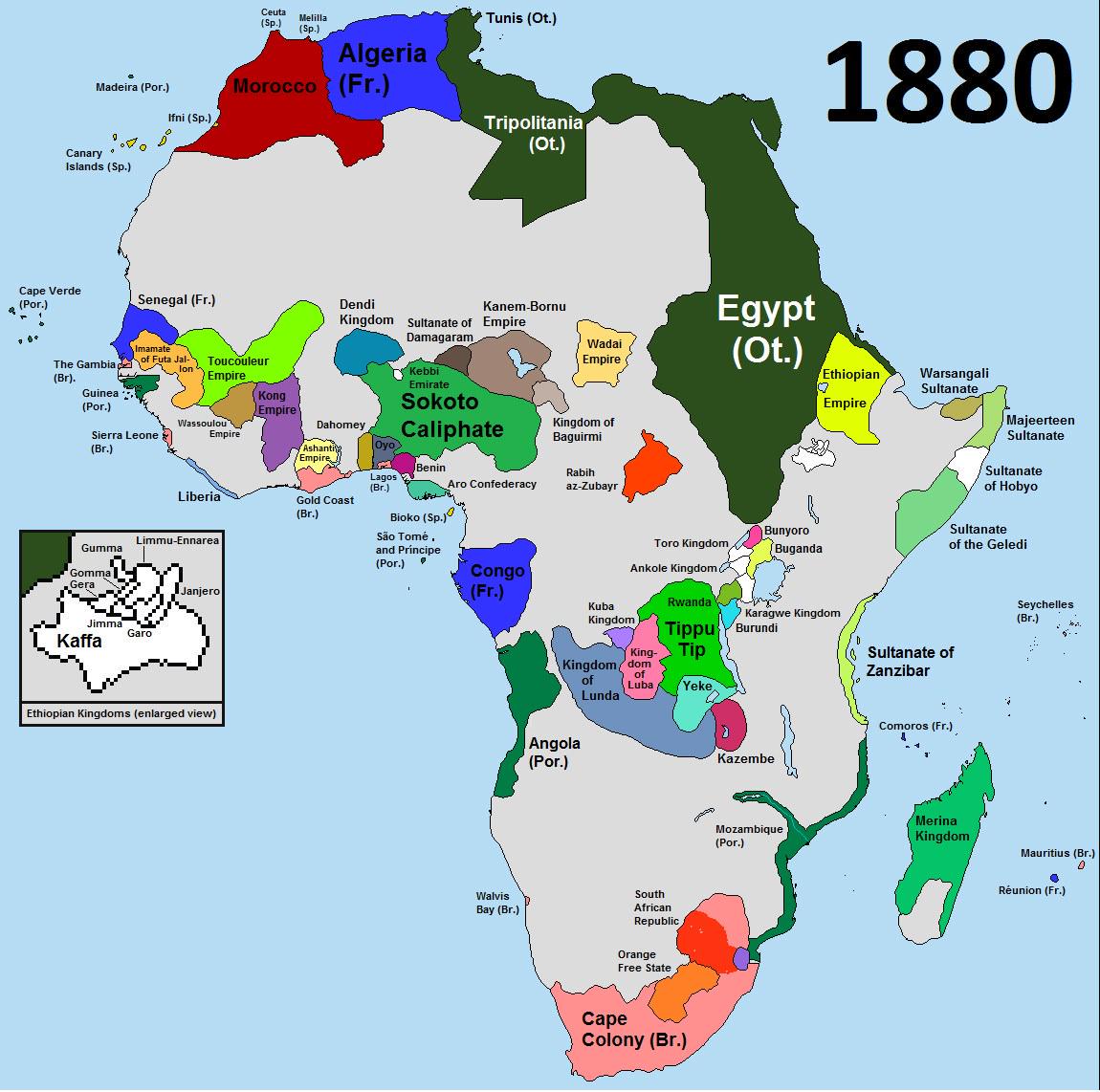 Map of African States Before Colonization Map of African States Before Colonization