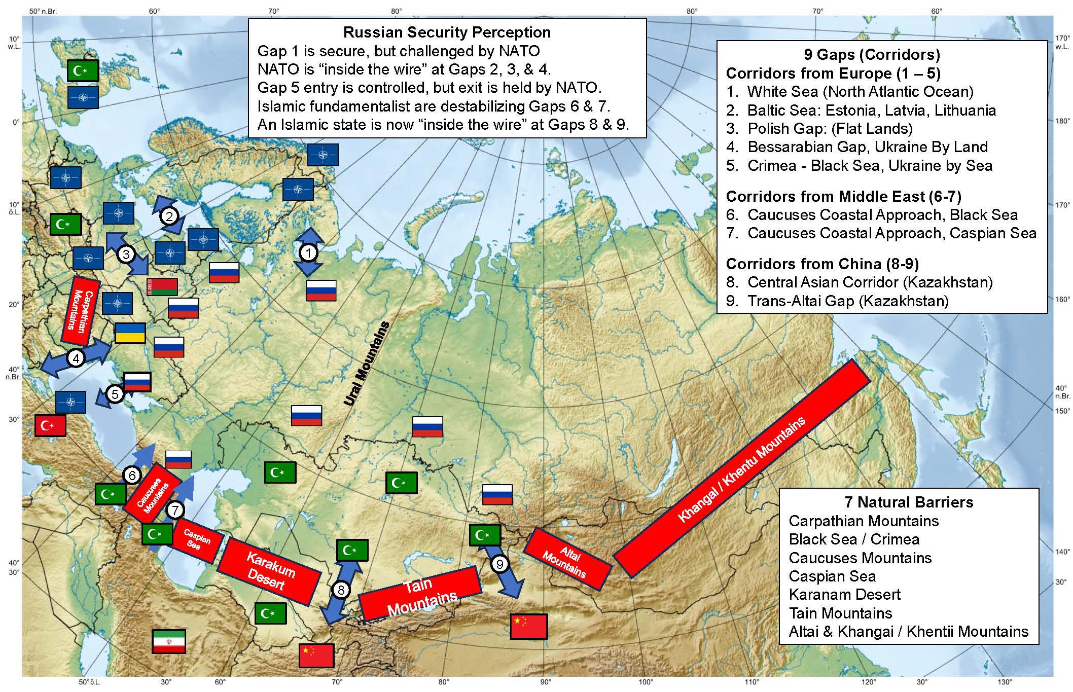 9 Gates to Russia Geopolitical Map 9 Gates to Russia Geopolitical Map