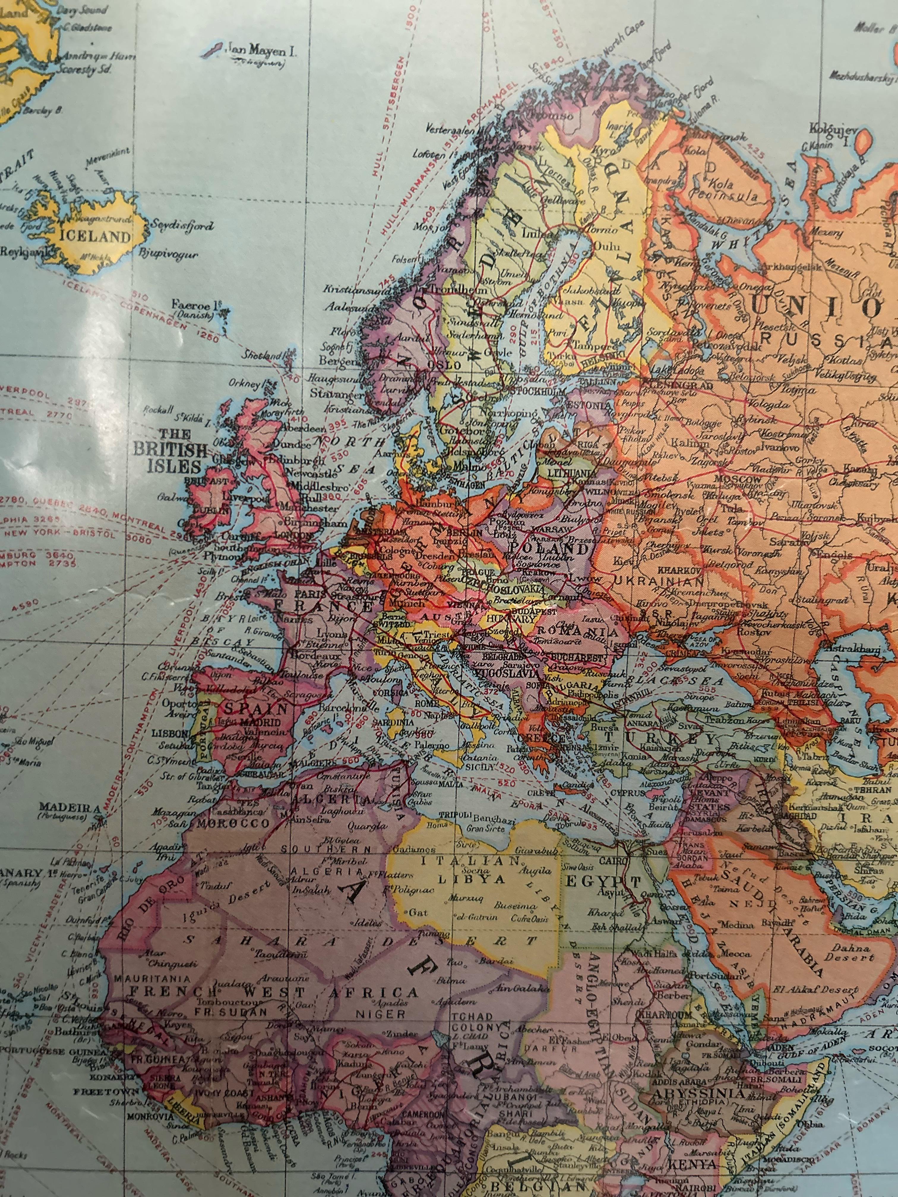 European Political Map from the 1920s European Political Map from the 1920s