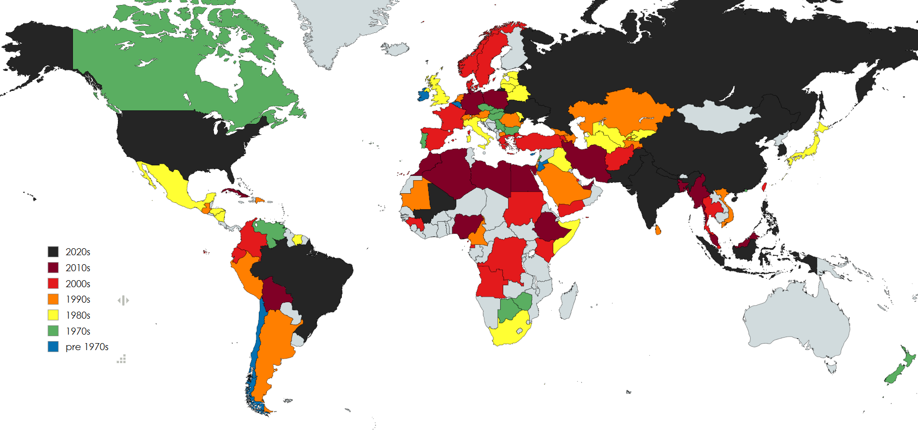 Plane Crash Fatalities by Country Map Plane Crash Fatalities by Country Map