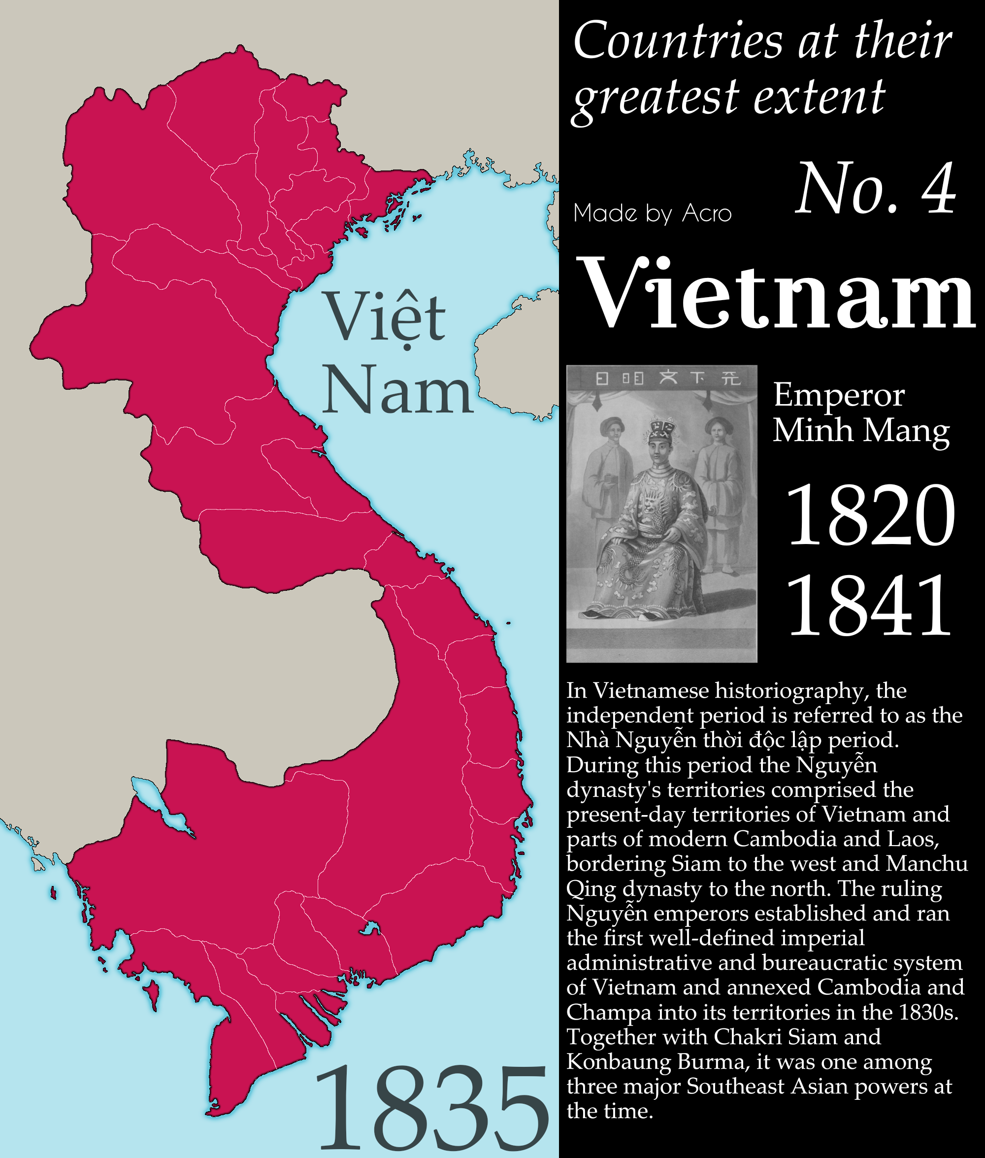 Vietnam's Greatest Extent Map Vietnam's Greatest Extent Map
