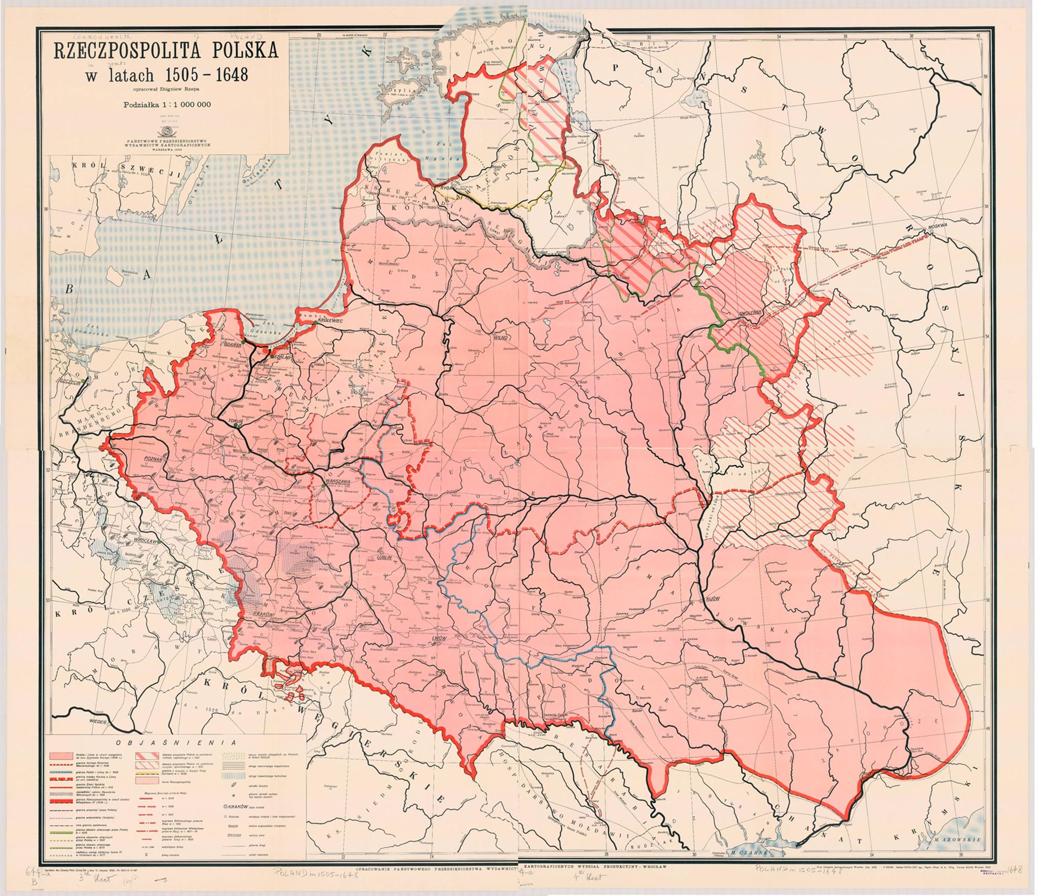 Map of the Commonwealth of Both Nations 1505-1648 Map of the Commonwealth of Both Nations 1505-1648