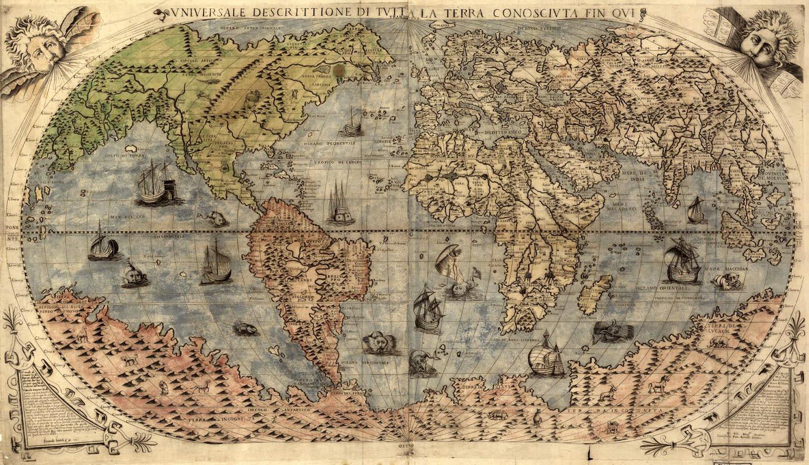 World Map of 1565 World Map of 1565