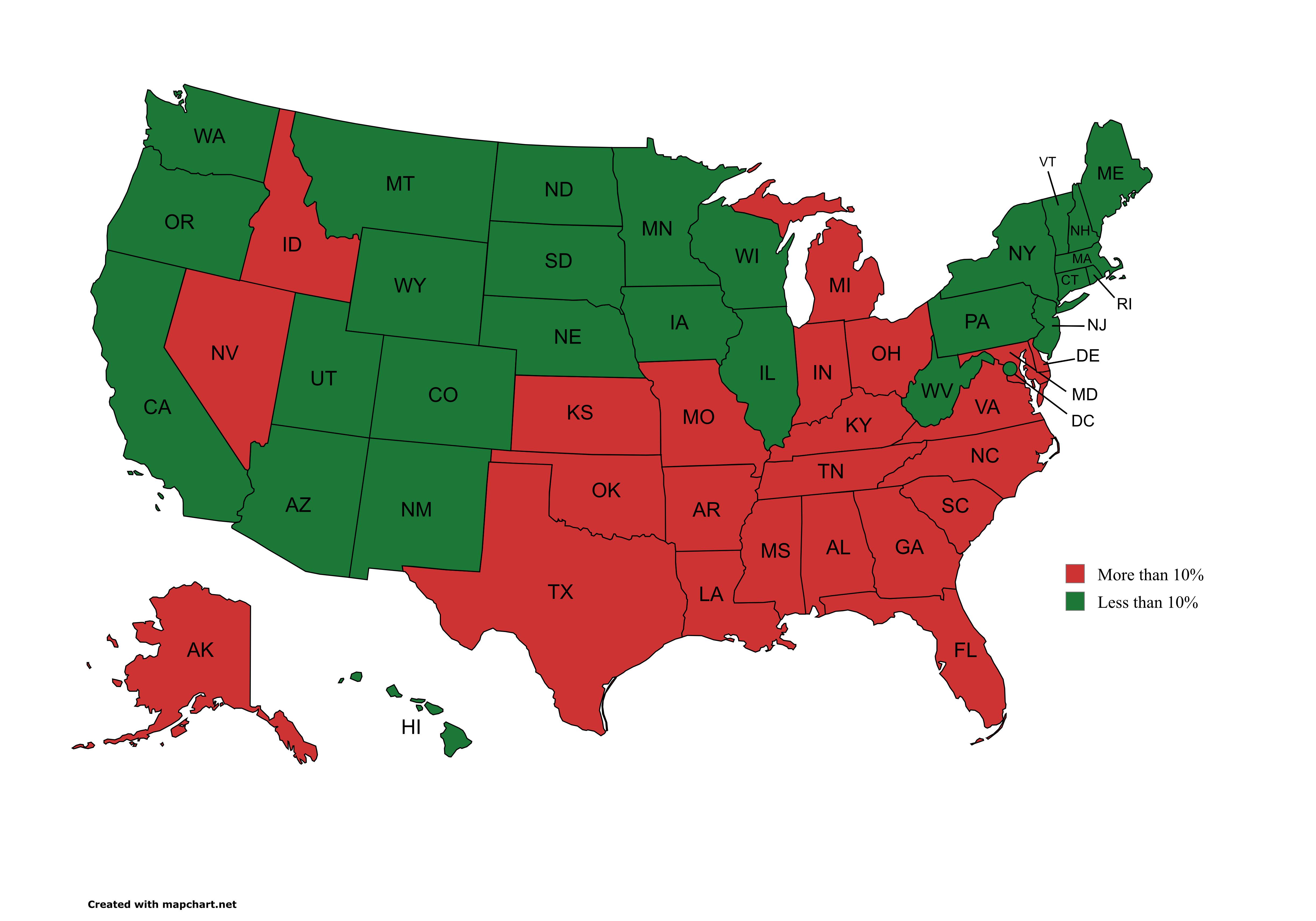 1968 Presidential Election Wallace Vote Percentage Map 1968 Presidential Election Wallace Vote Percentage Map