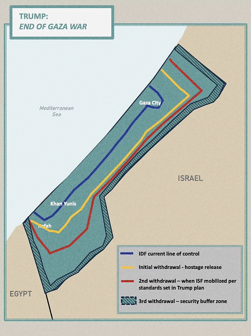 Trump's Gaza Withdrawal Map Analysis Trump's Gaza Withdrawal Map Analysis