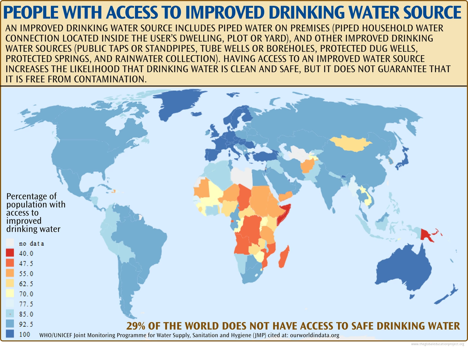 Improved Drinking Water Source Population Map 2025 Improved Drinking Water Source Population Map 2025