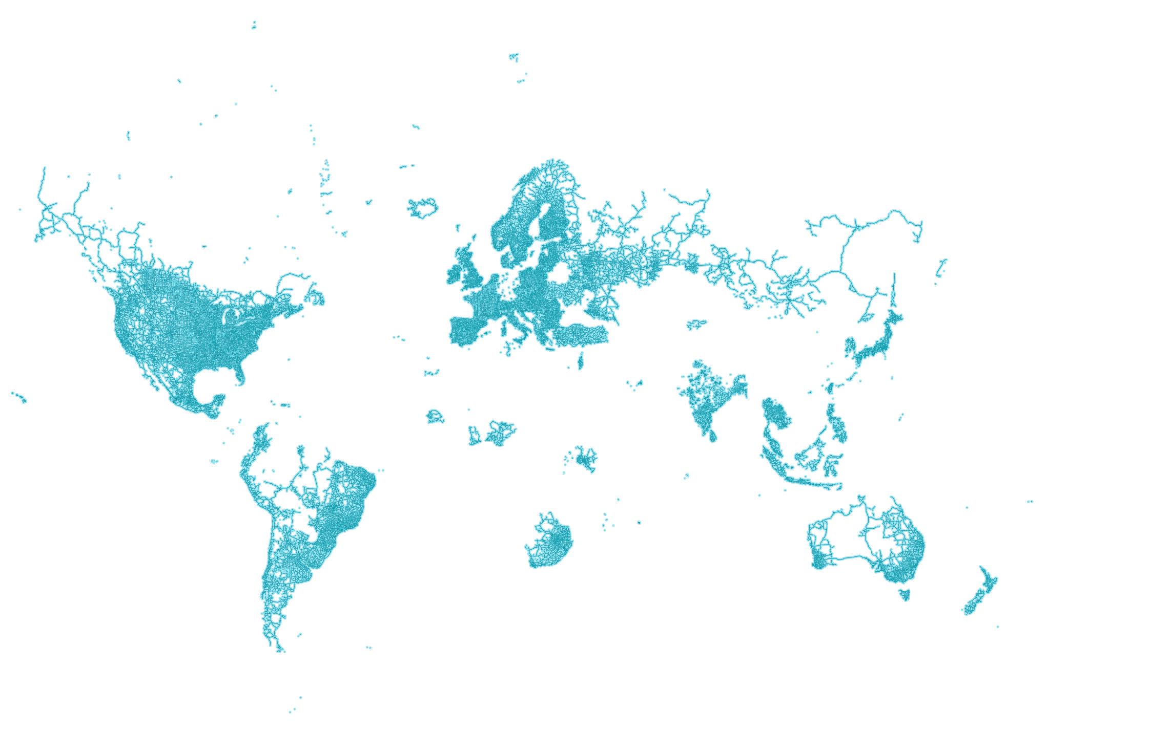 World Map According to Google Street View World Map According to Google Street View