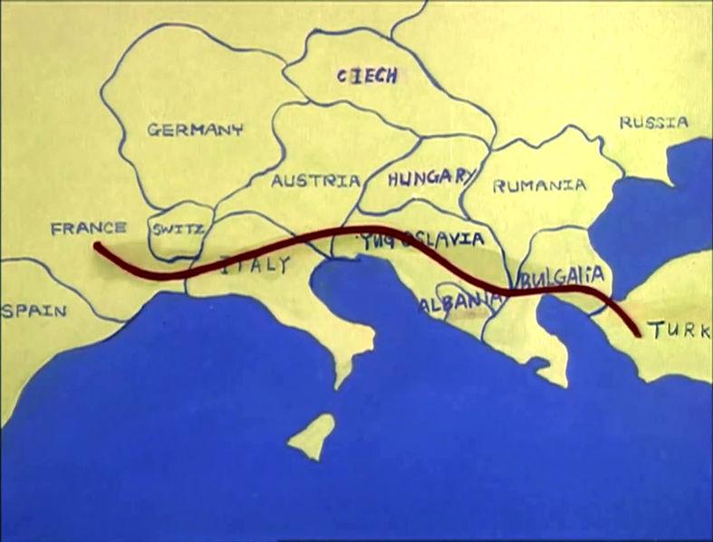 Map of Europe c. 1985 in The Transformers Map of Europe c. 1985 in The Transformers