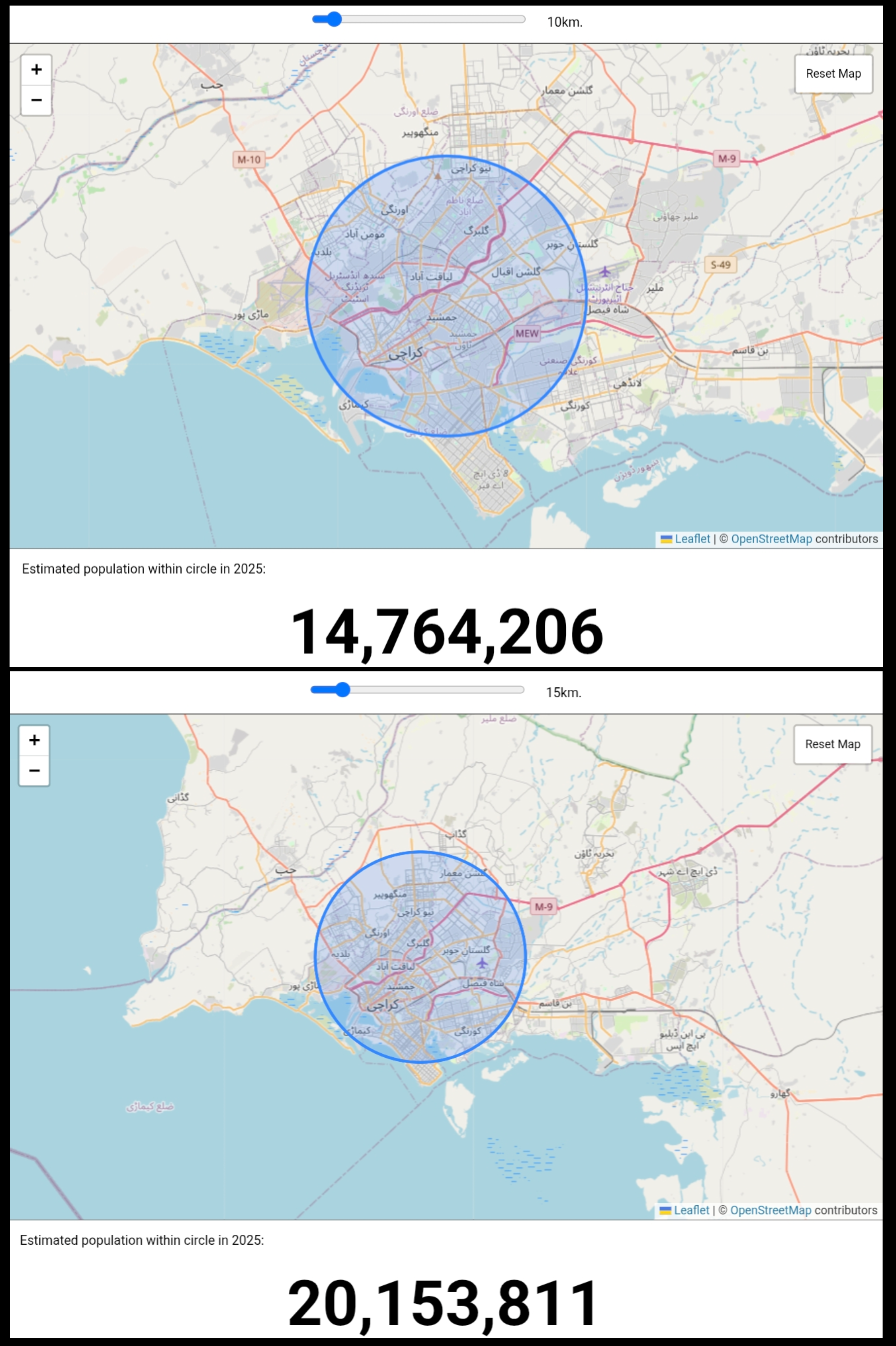 Karachi Population Density Map 2025 Karachi Population Density Map 2025