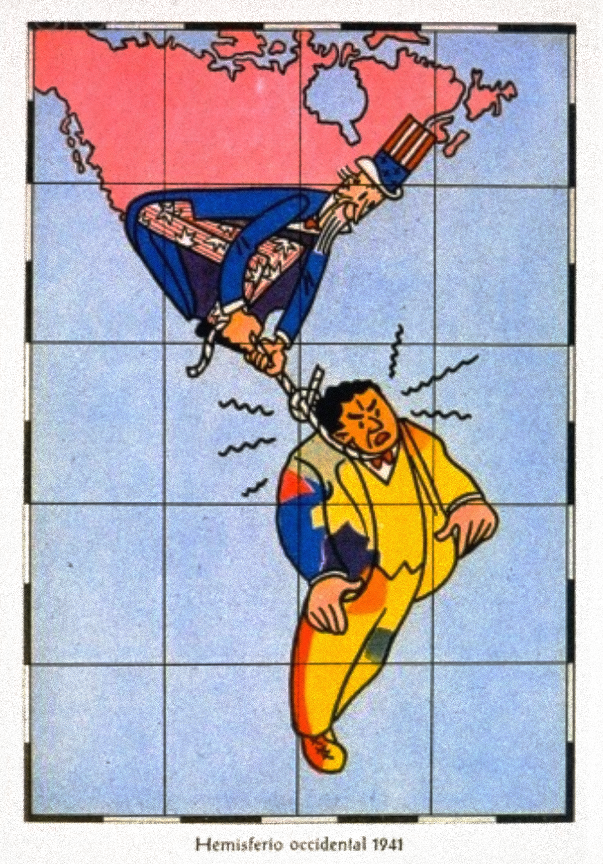 Satirical Map of the Western Hemisphere, c. 1941 Satirical Map of the Western Hemisphere, c. 1941