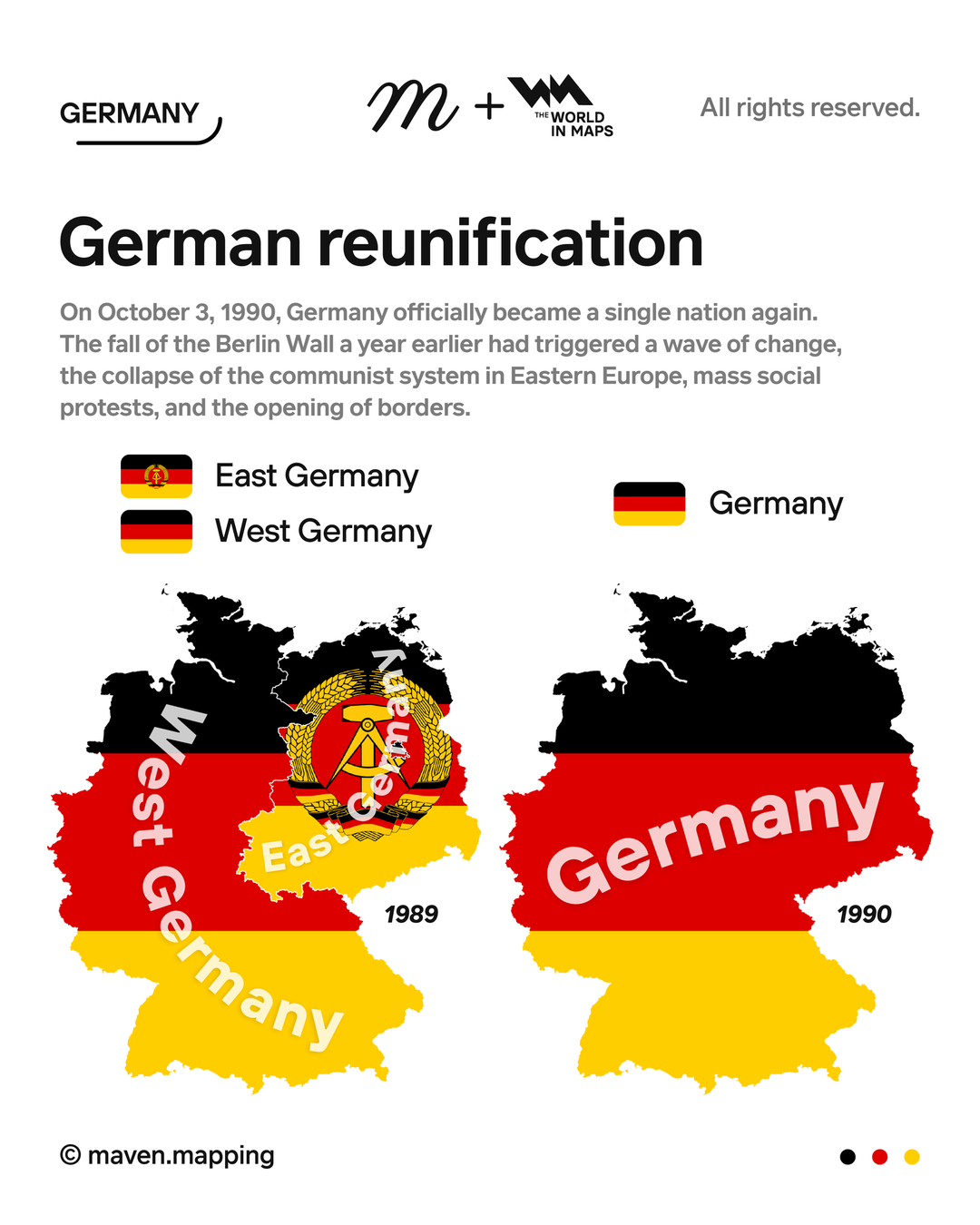 Map of German Unity Day and Reunification Map of German Unity Day and Reunification
