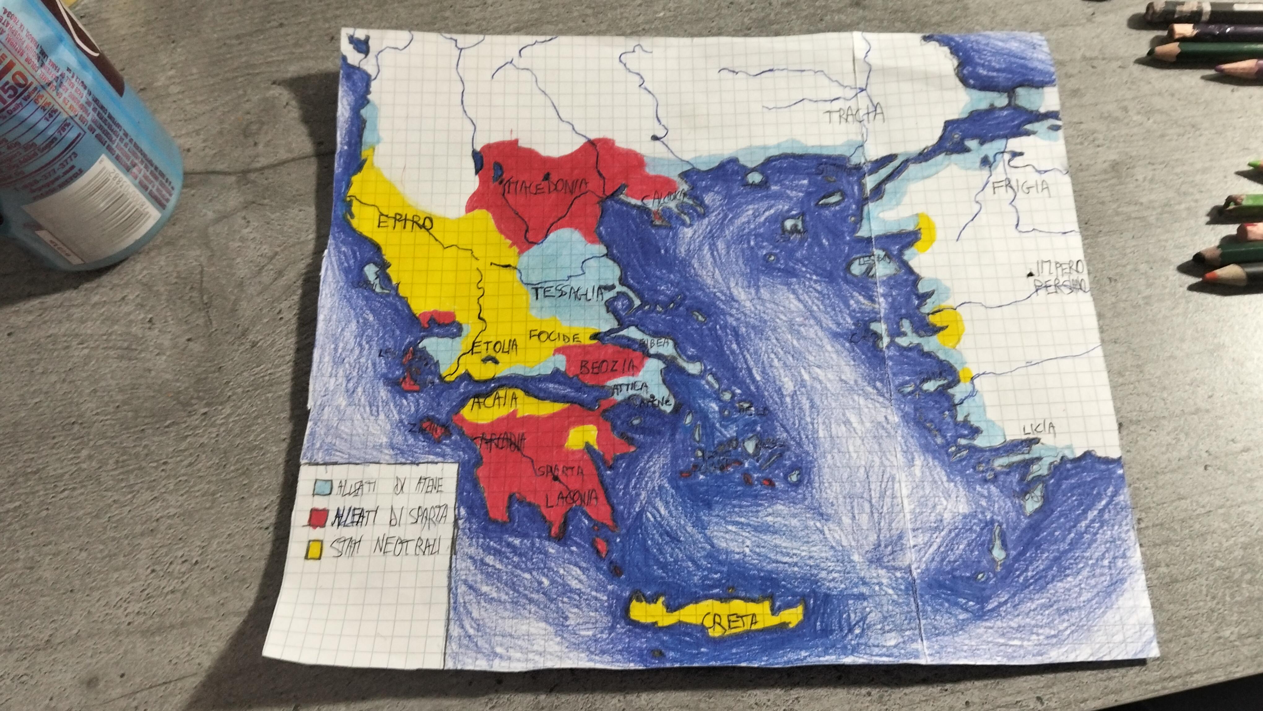 Map of the Peloponnesian War Map of the Peloponnesian War