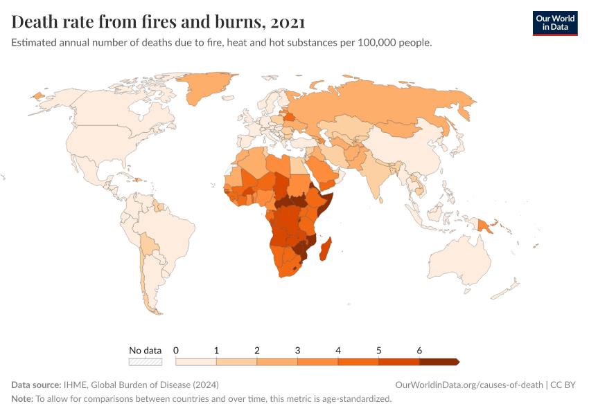 Fire Deaths Rate per 100k Map Fire Deaths Rate per 100k Map