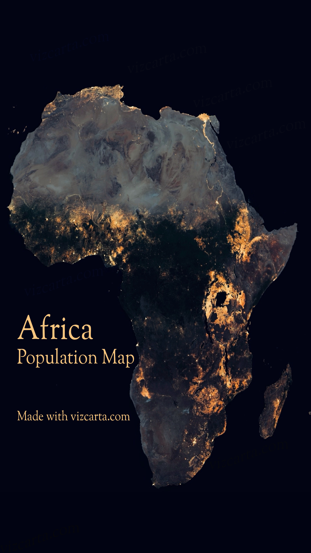 Africa Population Map Africa Population Map